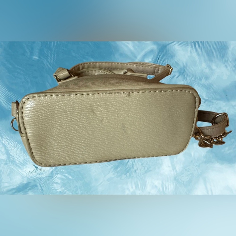 Bebe Gianna Micro Dome Crossbody in Beige NWOT - Picture 7 of 9
